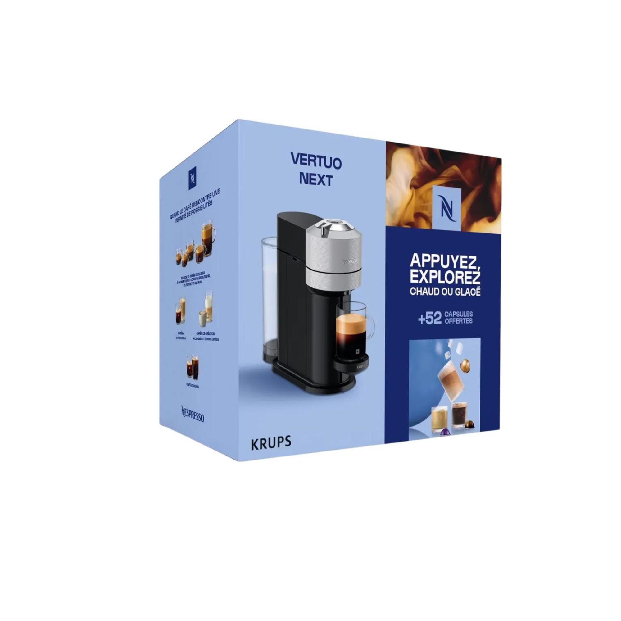 Lirona Vertuo Next Gris – Machine à Café à Capsules, Centrifusion