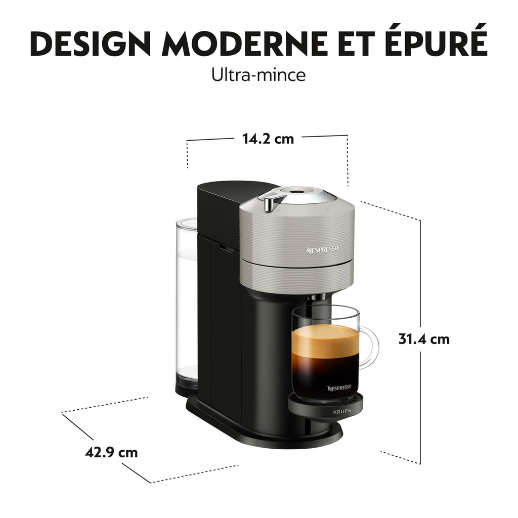 Lirona Vertuo Next Gris – Machine à Café à Capsules, Centrifusion