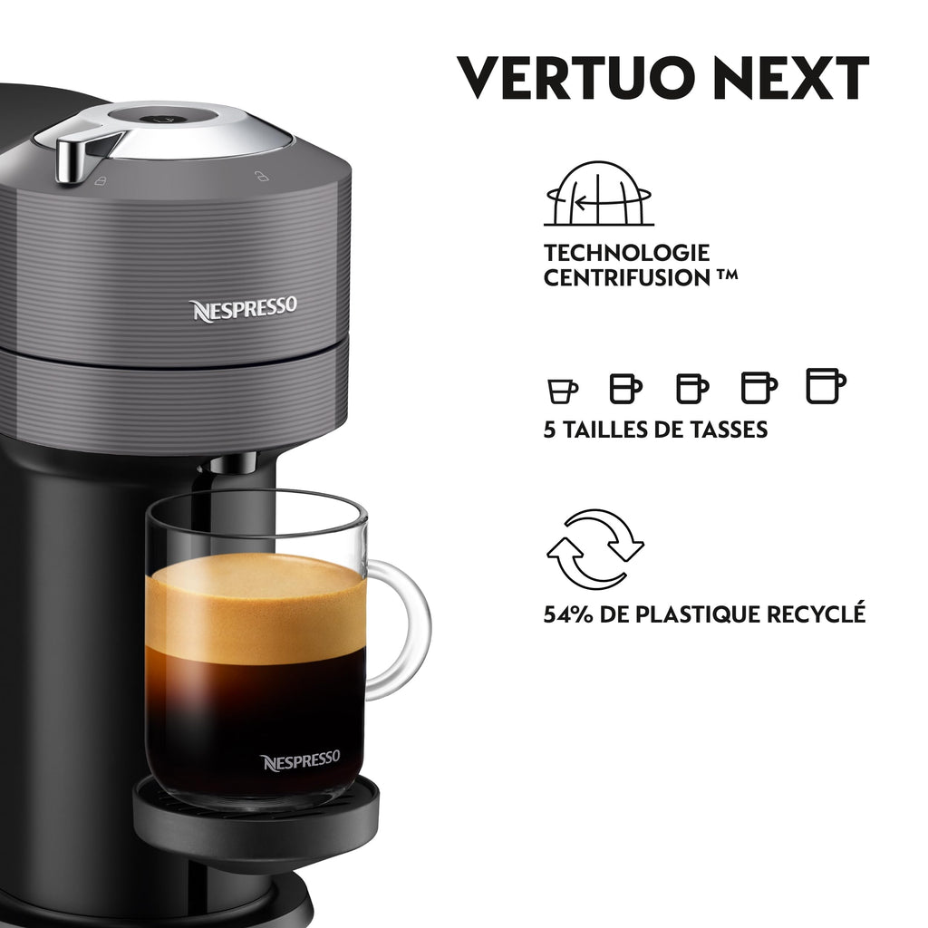 Lirona Vertuo Next Gris – Machine à Café à Capsules, Centrifusion