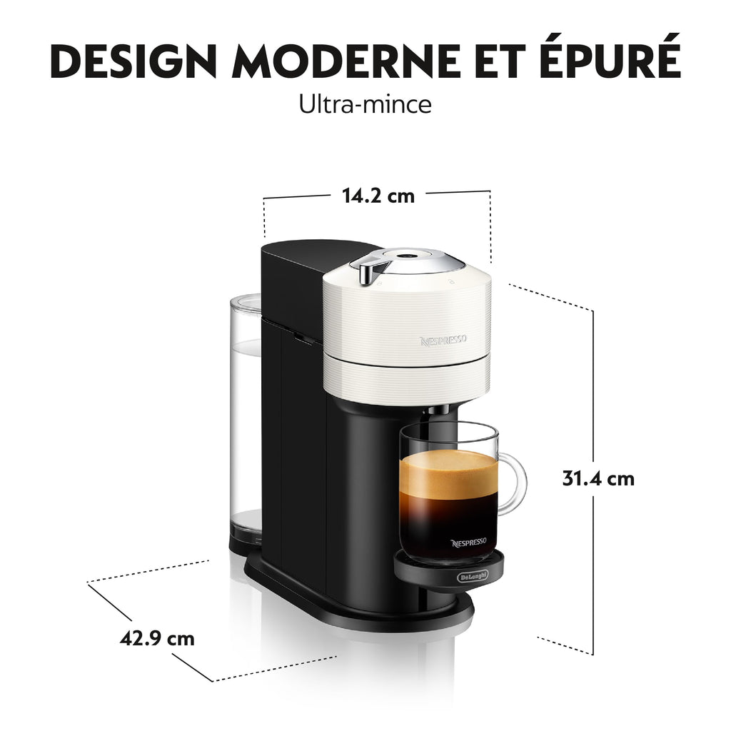Lirona Vertuo Next Blanc – Machine à Café à Capsules, Centrifusion