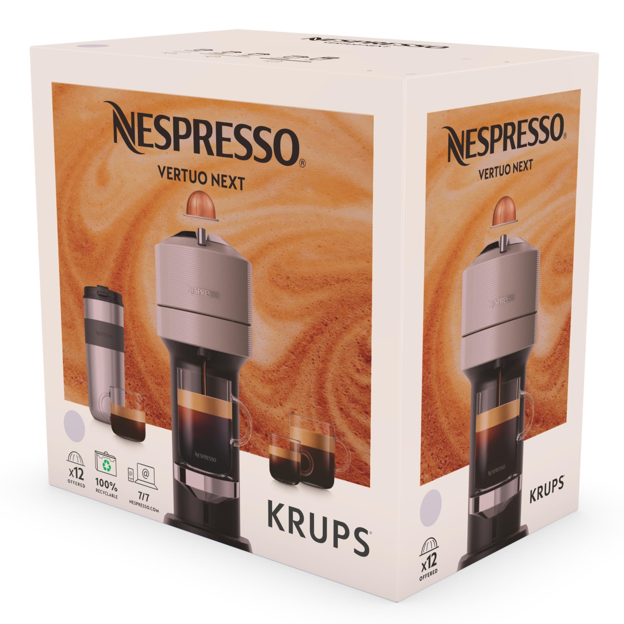 Lirona Vertuo Next Rouge – Machine à Café à Capsules, Centrifusion