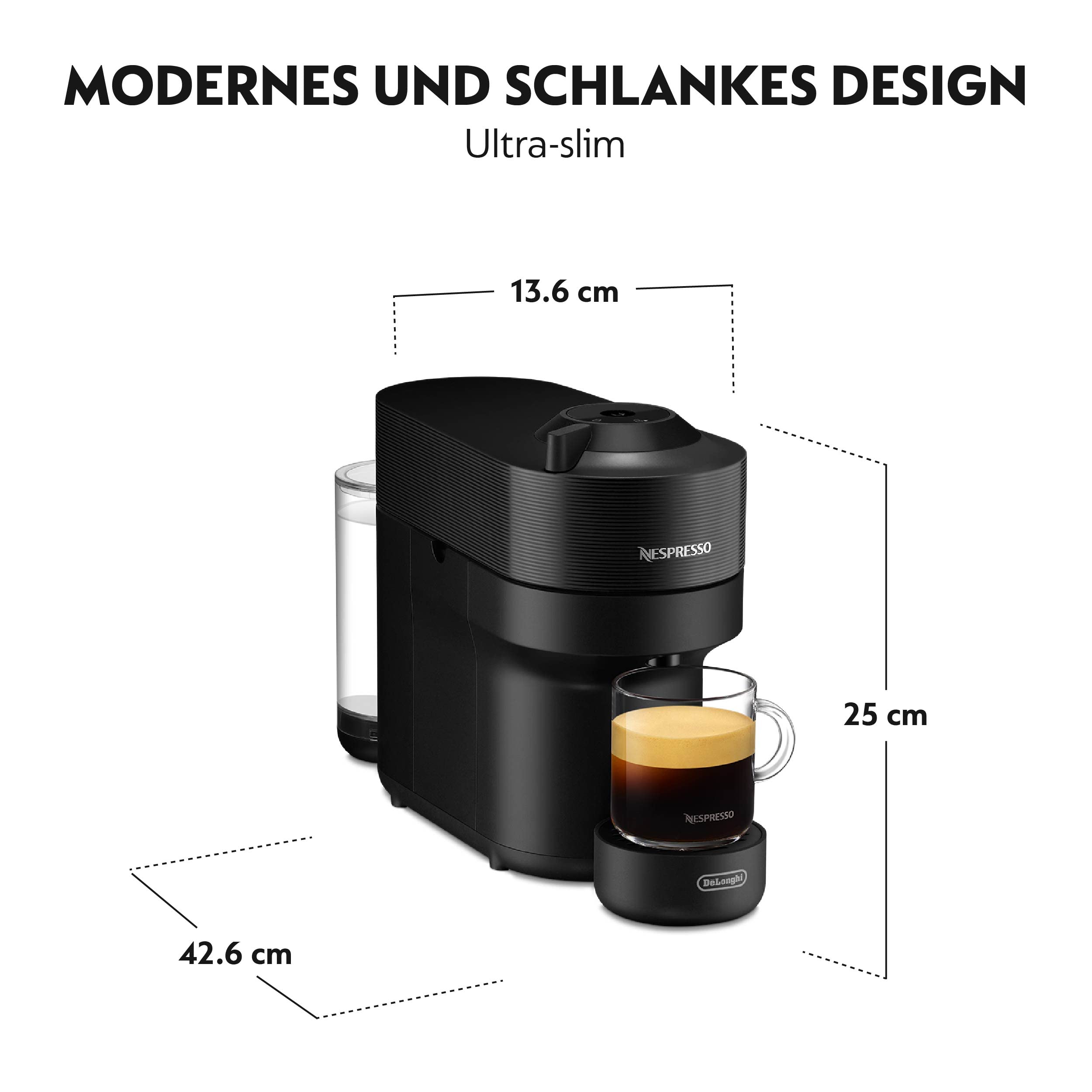 Lirona Vertuo Pop Noir – Machine à Café à Capsules, Centrifusion