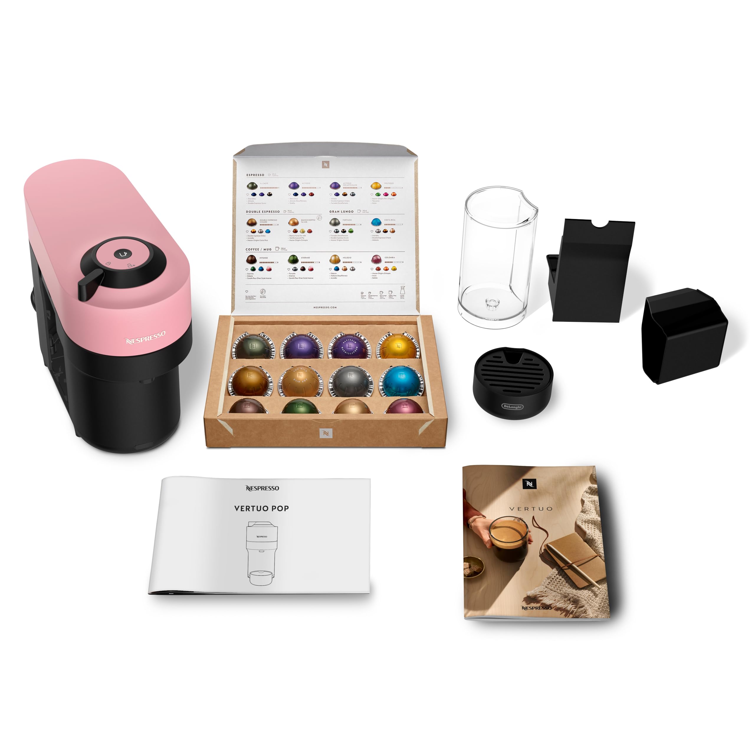 Lirona Vertuo Pop Rose – Machine à Café à Capsules, Centrifusion